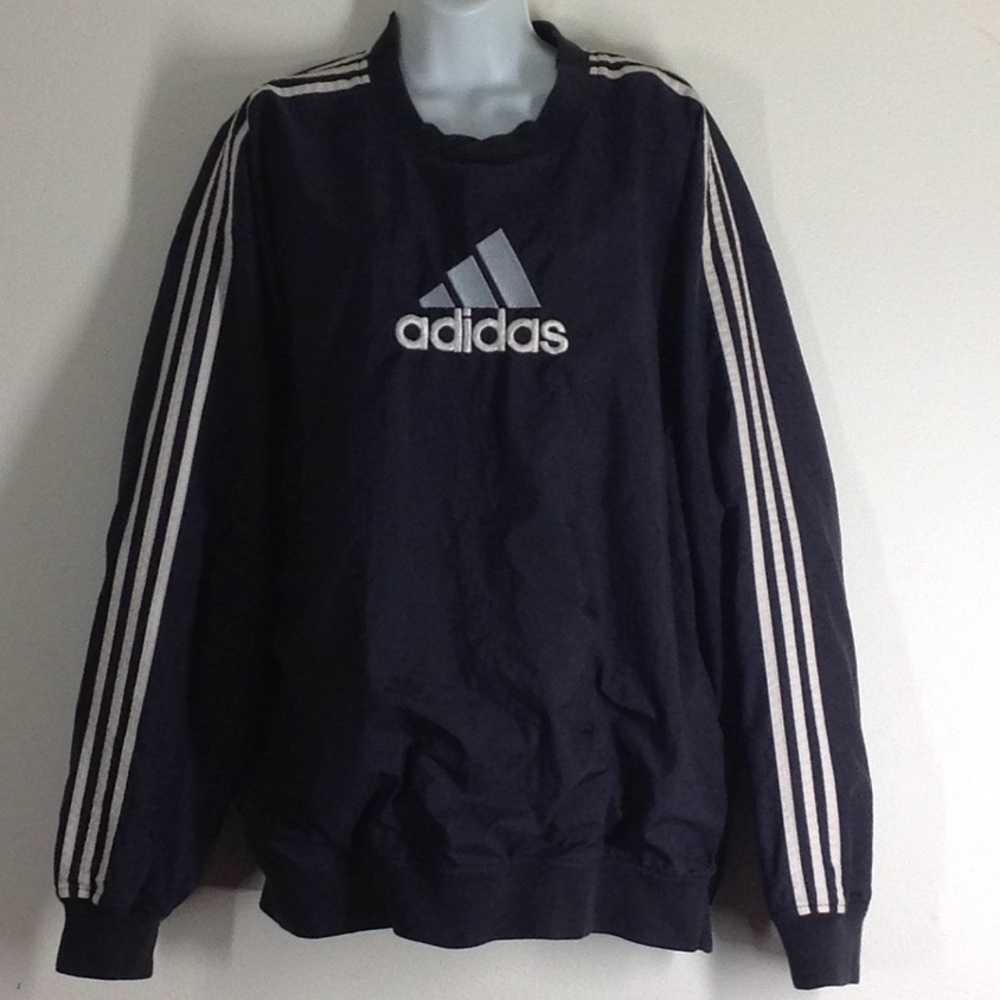 VTG Adidas Black Northwestern Wildcats Windbreaker